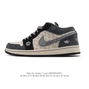 Air Jordan 1 Low Retro Classic Leather Basketball Shoes