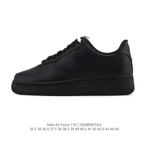 Nike Air Force 1 07 Low White Leather Sneakers for Men and Women