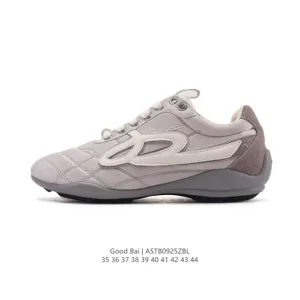 Goodbai White Leather Retro Comfort Sneakers for Men and Women