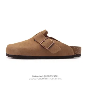 Birkenstock Boston Suede Shearling Leather Comfort Shoes