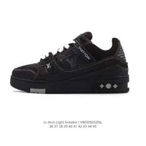 Louis Vuitton Trainer Sneaker Low Premium Leather Shoes