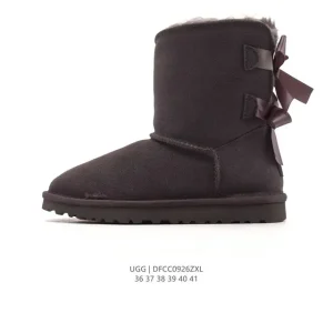 Ugg High-Top Bow Tie Snow Boots Fashion Comfortable Women Shoes