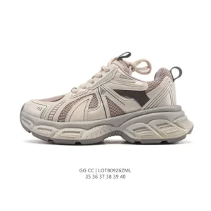 Golden Goose Dad-Star Leather Mesh Platform Sneakers for Women