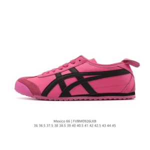 ASICS Onitsuka Tiger Mexico 66 Classic Leather Sneakers for Men and Women