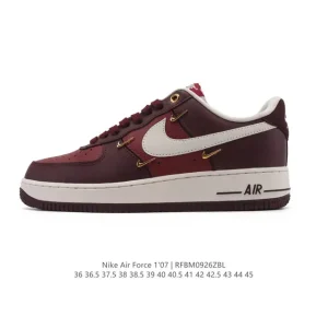 Nike Air Force 1 '07 Low Top White Leather Sneakers