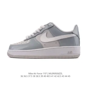 Nike Air Force 1 '07 Low Top White Casual Sneakers with Air Cushioning