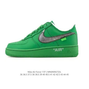 Nike Air Force 1 07 Low White Leather Sneakers