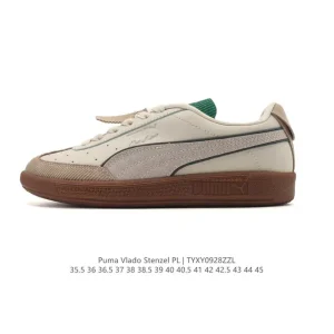 PUMA Vlado Stenzel PL White Green Low-Top Skate Shoes
