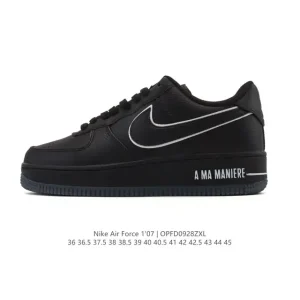 Nike Air Force 1 '07 Low Top White Leather Sneakers for Men and Women