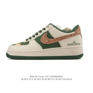Nike Air Force 1 07 Low White Leather Sneakers for Men and Women