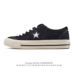 Converse All Star Low Top Unisex Sneakers Vintage Leather Canvas