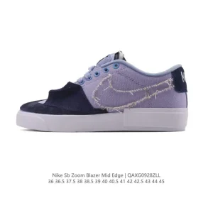 Nike SB Blazer Mid Edge L Skateboarding Shoes with Zoom Air Cushioning