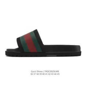 Gucci 2025 Summer Men's Double G Logo Slide Sandal with Thick Sole