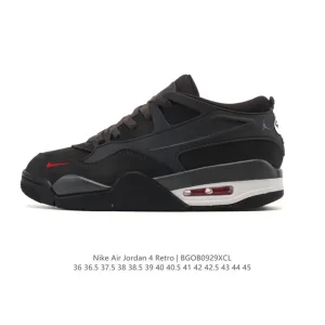 Jordan Air 4 Retro OG Low Top Casual Basketball Sneakers for Men and Women