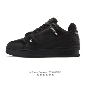 Louis Vuitton Trainer Sneaker Low Men's Fashion Thick Sole Shoes