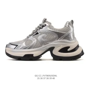 Gg Cc Luxury Chunky Sneakers for Women - Comfortable Platform Shoes
