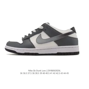 Nike Dunk Low Retro Vintage Basketball Sneakers with Leather Upper