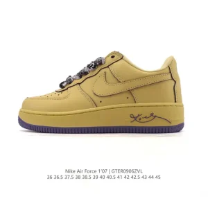 Nike Air Force 1 07 Low White Leather Sneakers HV9408
