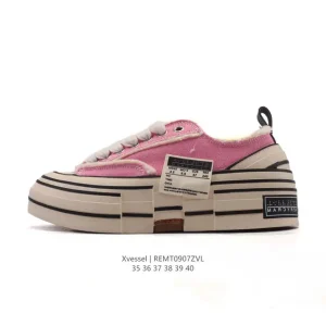 Xvessel G.O.p Mule Slip On Softwood Sole Chunky Platform Canvas Shoe