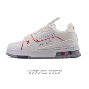 Louis Vuitton Trainer Sneaker Low White Leather Fashion Sneaker