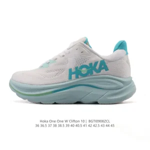 HOKA Clifton 10 Men's Women's Lightweight Cushioned Road Running Shoes