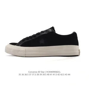 Converse All Star Low Top Men's Sneakers Vintage Leather Canvas Shoes