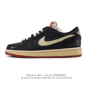 Jordan AJ1 Low Retro Vintage Basketball Shoes with Air Cushion