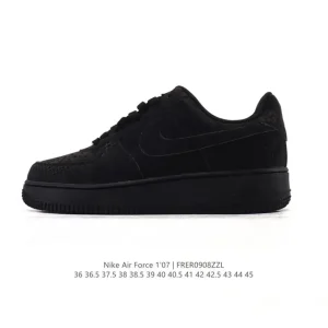 Nike Air Force 1 07 Low White Leather Cushion Sneakers