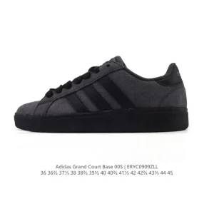 Adidas Neo Grand Court Lazy Egg Collaboration White Sneakers for Men and Women