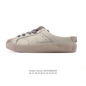 Golden Goose Sstar Dirty Leather Slip-On Sneakers for Men and Women