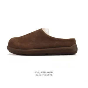 UGG Women's Classic Winter Wool Slippers with Waterproof Leather