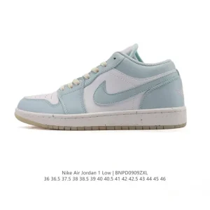 Jordan Air 1 Low Retro Basketball Shoes with Air Cushion and Wings Logo