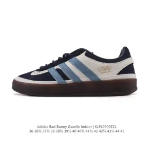 Adidas Bad Bunny Gazelle Indoor White Leather Sneakers