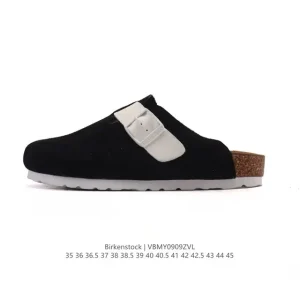 Birkenstock Boston Suede Shearling Leather Shoes