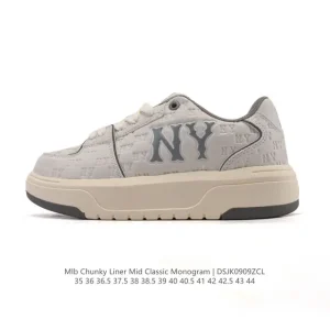 MLB Chunky Liner Mid Retro Streetwear Sneakers with Reflective Details