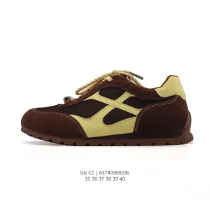 Gg Cc Women's Classic Luxury Leather Sneakers
