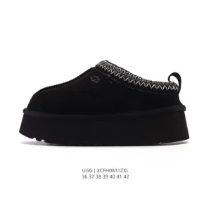 UGG Women's Winter Wool Slippers with Waterproof Leather and Non-Slip Sole