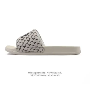 MLB Bigball Chunky Slippers for Men and Women, 2025 New Fashion Retro Monogram Slide Sandals