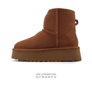 UGG Classic Mini Winter Boots Women's Flat High-Top Wool Home Shoes