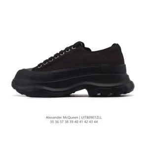 Alexander McQueen Sole Low-Top Thick Sole Sneakers White