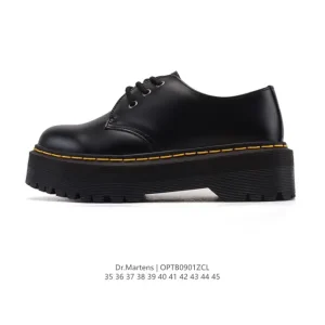 Dr Martens Low-Platform Leather Boots for Men and Women