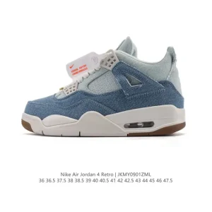 Jordan Air 4 Retro OG White Cement Men's Basketball Shoes