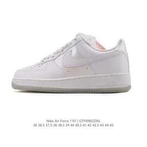 Nike Air Force 1 '07 Low Ih3204 White Leather Casual Sneakers
