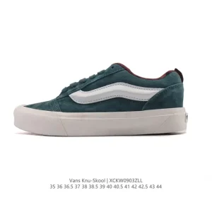 Vans Knu Skool VR3 LX Chunky Leather Canvas Sneakers