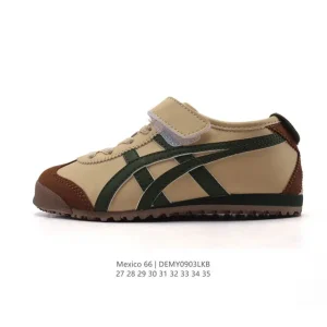 ASICS Onitsuka Tiger Mexico 66 Kids Leather Shoes Vintage Classic