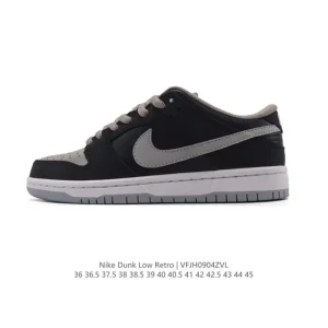 Nike Dunk Low Retro Vintage Basketball Shoes with Leather Upper and Cushioning