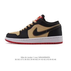Jordan AJ1 Low Retro Basketball Shoes with Air Cushion