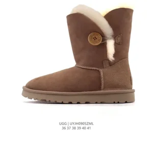 UGG Classic Tall Button Boots Waterproof Sheepskin Winter Snow Boots