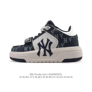 MLB Chunky Liner Mid Retro Streetwear Sneakers for Men and Women