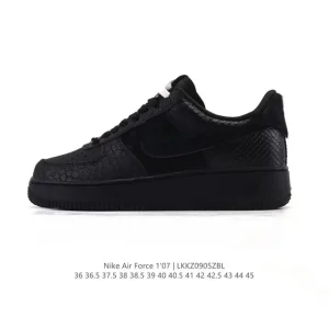 Nike Air Force 1 Low 07 Leather White Sneakers for Men and Women